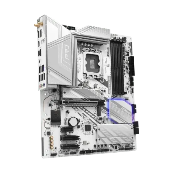 Z890 Pro RS WiFi White best product price in bd ASRock Z890 Pro RS WiFi White LGA1851 DDR5 ATX Motherboard best product price in bd