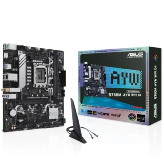 ASUS B760M-AYW WIFI D4 mATX Motherboard best product price in bd