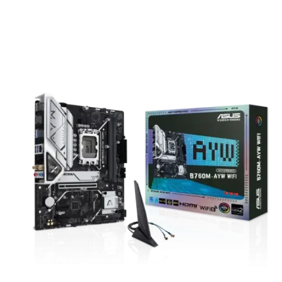 ASUS B760M-AYW WIFI mATX Motherboard best product price in bd