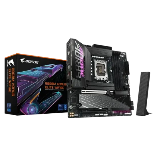 GIGABYTE B860M AORUS ELITE WIFI6E LGA1851 Micro ATX Motherboard best product price in bd