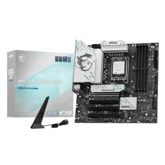 B860M GAMING PLUS WIFI best product price in bd MSI B860M GAMING PLUS WIFI LGA 1851 Micro ATX Motherboard best product price in bd