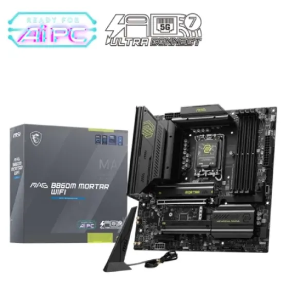 MAG B860M MORTAR WIFI best product price in bd MSI MAG B860M MORTAR WIFI LGA 1851 mATX Motherboard best product price in bd