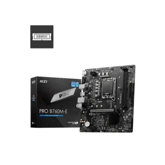 B760M-E best product price in bd MSI PRO B760M-E DDR5 m-ATX Motherboard best product price in bd