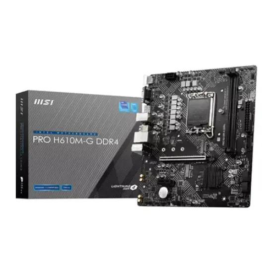 MSI PRO H610M-G DDR4 Micro-ATX Motherboard best product price in bd