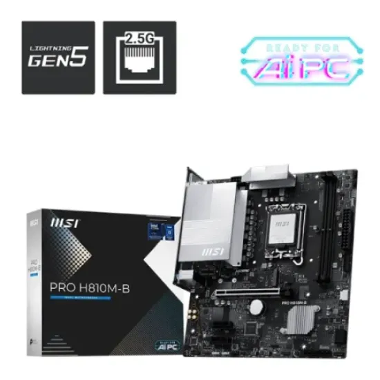 MSI PRO H810M-B DDR5 LGA1851 mATX Motherboard best product price in bd