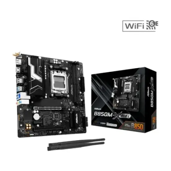ASRock B850M-X WiFi AM5 DDR5 Micro ATX Motherboard best product price in bd