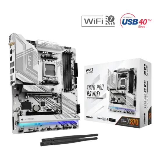 ASRock X870 Pro RS WiFi AM5 DDR5 ATX Motherboard best product price in bd