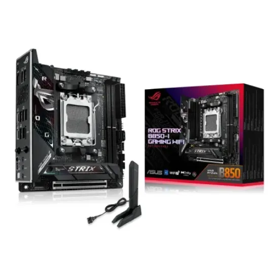 ROG STRIX B850-I GAMING WIFI best product price in bd Asus ROG STRIX B850-I GAMING WIFI AM5 Mini-ITX Motherboard best product price in bd