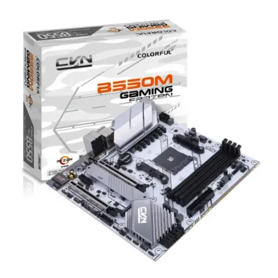 CVN B550M GAMING FROZEN V15 best product price in bd Colorful CVN B550M GAMING FROZEN V15 AM4 mATX Motherboard best product price in bd