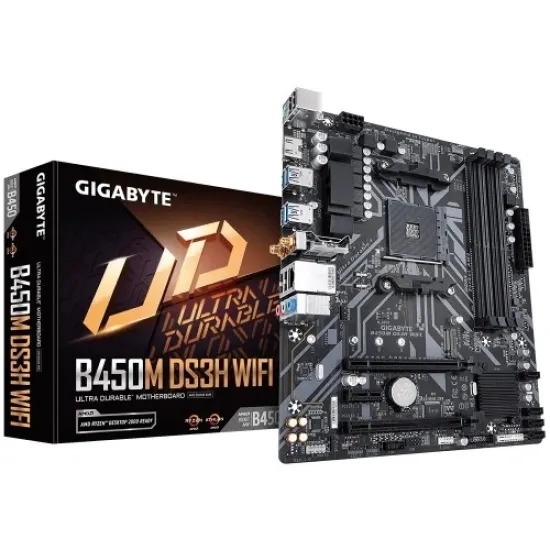 B450M DS3H WIFI best product price in bd GIGABYTE B450M DS3H WIFI AM4 AMD Micro ATX Motherboard best product price in bd