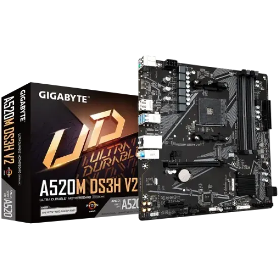 Gigabyte A520M DS3H V2 Micro-ATX DDR4 AMD AM4 Motherboard best product price in bd