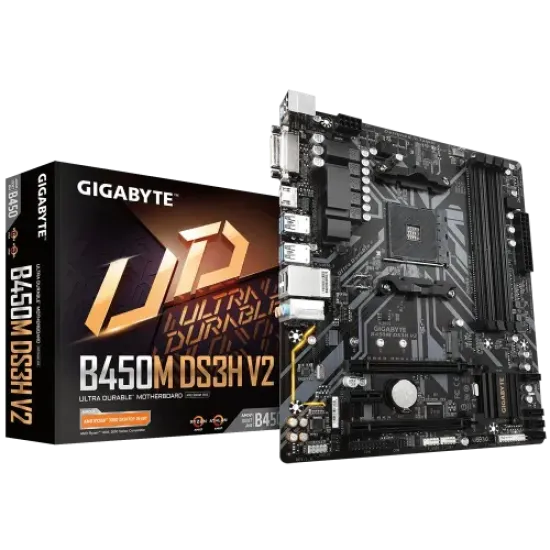 B450M DS3H V2 best product price in bd Gigabyte B450M DS3H V2 AMD AM4 Micro ATX Motherboard best product price in bd