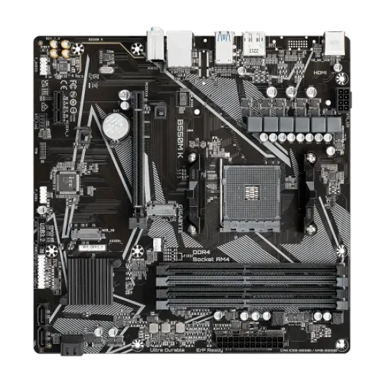 B550M K best product price in bd Gigabyte B550M K AMD AM4 Micro ATX Motherboard best product price in bd