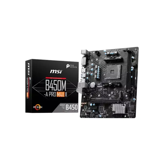 MSI B450M-A PRO MAX II AMD AM4 Motherboard MSI B450M-A PRO MAX II AMD AM4 Motherboard