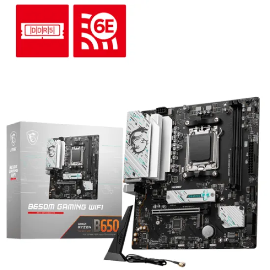 B650M GAMING WIFI best product price in bd MSI B650M GAMING WIFI AM5 mATX Motherboard best product price in bd