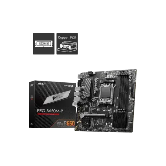 PRO B650M-P best product price in bd MSI PRO B650M-P DDR5 AMD AM5 mATX Motherboard best product price in bd