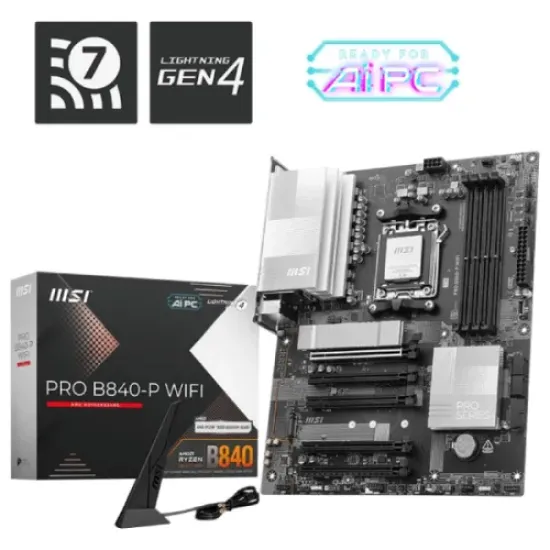MSI PRO B840-P WIFI AMD AM5 ATX Motherboard best product price in bd