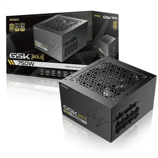 GSK ATX3.1 750W best product price in bd Antec GSK ATX3.1 750W 80 Plus Gold Full Modular Power Supply best product price in bd