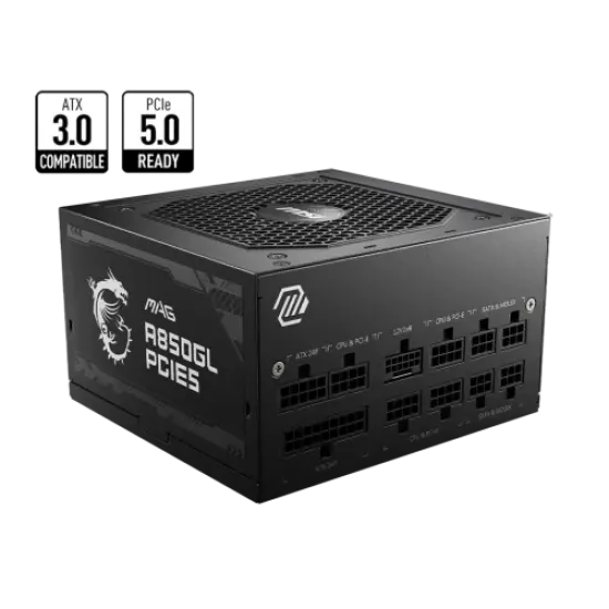 MAG A850GL PCIE5 850W best product price in bd MSI MAG A850GL PCIE5 850W 80 Plus Gold Full Modular Power Supply best product price in bd