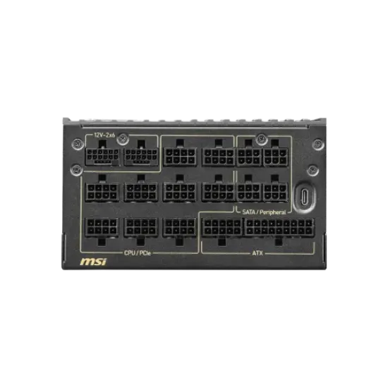 MEG Ai1600T PCIE5 best product price in bd MSI MEG Ai1600T PCIE5 1600W 80 Plus Titanium Fully Modular Power Supply best product price in bd