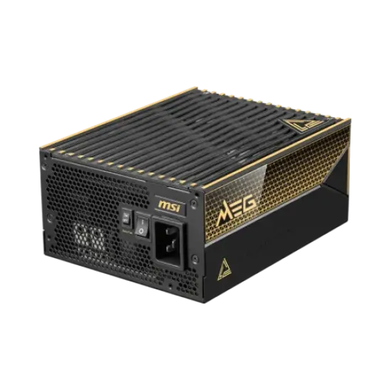 MEG Ai1600T PCIE5 best product price in bd MSI MEG Ai1600T PCIE5 1600W 80 Plus Titanium Fully Modular Power Supply best product price in bd