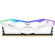 TEAM T-FORCE DELTA RGB 48GB (24GBx2) 8000MHz DDR5 Gaming RAM White