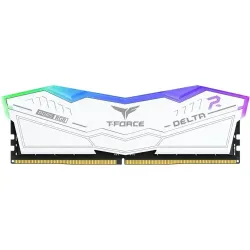 TEAM T-FORCE DELTA RGB 48GB (24GBx2) 8000MHz DDR5 Gaming RAM White