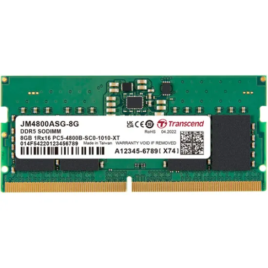 JetRAM best product price in bd Transcend JetRAM 8GB DDR5 4800Mhz SO-DIMM Laptop RAM best product price in bd