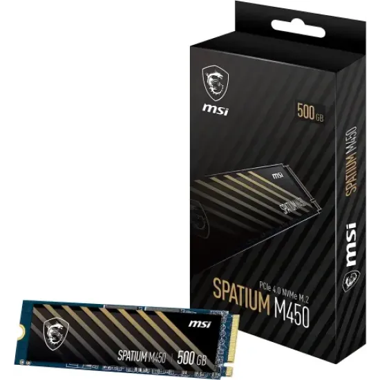 MSI SPATIUM M450 500GB PCIe 4.0 NVMe M.2 SSD best product price in bd