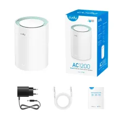  Cudy M1300 AC1200 1200mbps Gigabit Whole Home Mesh WiFi Router (1 Pack) 